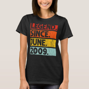 13e verjaardag Legende sinds juni 2009 13 jaar oud T-shirt