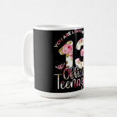 13e verjaardag meisjes 13 jaar tiener tiener koffiemok (Voorkant links)