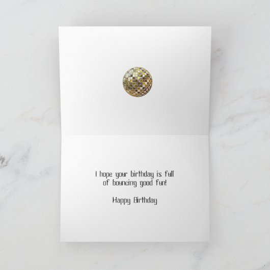 13e verjaardag met nummers gevormd uit ballen kaart (Binnen)