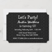 13e verjaardag Modern voor zijn roodwitte zwarte G Kaart (Achterkant)