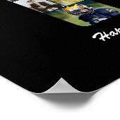 13e verjaardag nummer 13 aangepaste fotocollage poster (Hoek)