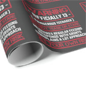 13e verjaardag Officieel tiener 13 jaar oud Kind Cadeaupapier (Rol Hoek)