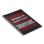 13e verjaardag Officieel tiener 13 jaar oud Kind Notitieboek (Rechterzijde)