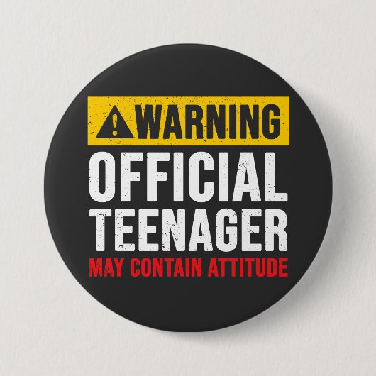 13e verjaardag Officiële tiener Ronde Button 7,6 Cm (Voorkant)