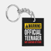 13e verjaardag officiële tiener sleutelhanger (Voorkant Links)