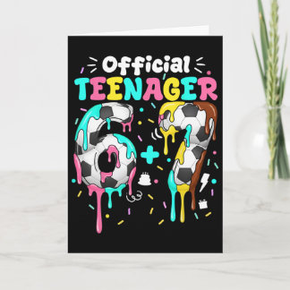 13e verjaardag Officiële tiener zes zeven 6+7 jong Kaart