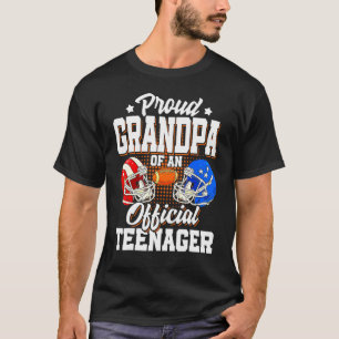 13e verjaardag opa Football 13 jaar oud T-shirt