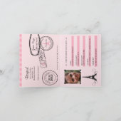 13e verjaardag Paris Passport Invitation (Binnen)