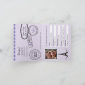 13e verjaardag Paris Passport Invitation (Binnen)