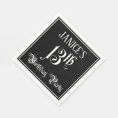 13e verjaardag Partij — Fancy Manuscript + de Naam Servet (Hoek)