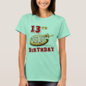 13e verjaardag Pizza Party T-shirt (Voorkant)