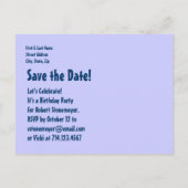 13e verjaardag Pool Party Save the Date V05 Aankondigingskaart (Achterkant)