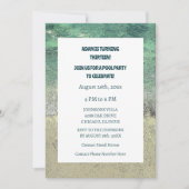 13e Verjaardag Pool Party Water Abstracte Kunst Cu Kaart (Voorkant)