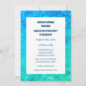 13e Verjaardag Pool Party Water Dertiende Cool Kaart (Voorkant)