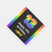 13e verjaardag: Regenboogspectrum # 13, Aangepaste Servet (Hoek)