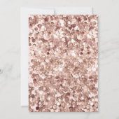 13e verjaardag Roos gouden ballonnen Kaart (Achterkant)