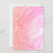 13e Verjaardag Roze Abstracte Artsy Custom Age Gir Kaart (Achterkant)