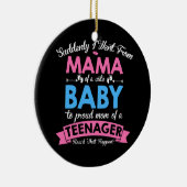 13e verjaardag Ruwmoeder 13 jaar oude tiener Keramisch Ornament (Rechts)
