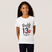 13e verjaardag Sassy Classy en Fabulous T-shirt (Voorkant volledig)
