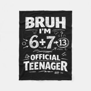 13e verjaardag shirt grappige meme 6 7 verjaardag fleece deken