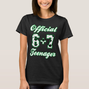 13e verjaardag tiener grappig voetbal 6+7 meme  t-shirt