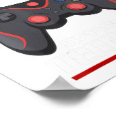 13e verjaardag tiener verjaardagsgamer gaming g poster (Hoek)