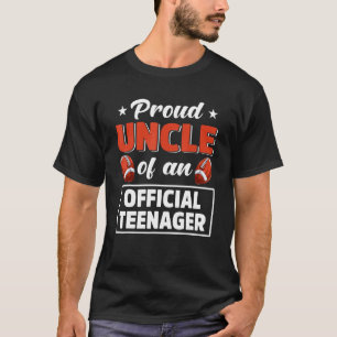 13e verjaardag trotse oom Football van een ambtena T-shirt