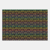 13e verjaardag Typografie Inpakpapier Vel (Voorkant)