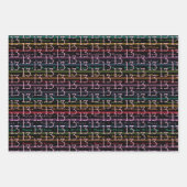 13e verjaardag Typografie Inpakpapier Vel (Voorkant 3)