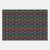 13e verjaardag Typografie Inpakpapier Vel (Voorkant)