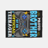 13e verjaardag van de Broer Officiële Teenager Vid Fleece Deken (Voorkant (Horizontaal))