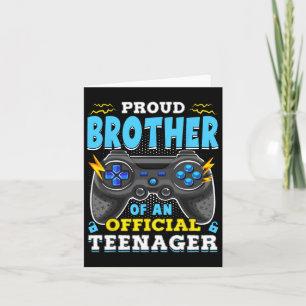 13e verjaardag van de Broer Officiële Teenager Vid Kaart