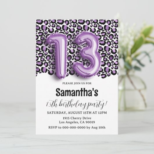 13e verjaardag van de proefkonijn Leopard Kaart (Staand voorkant)