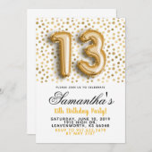 13e verjaardag van de uitnodiging tot het indienen (Voorkant / Achterkant)
