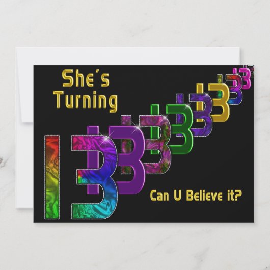 13e verjaardag van de uitnodiging tot het indienen (Voorkant)