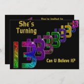 13e verjaardag van de uitnodiging tot het indienen (Voorkant / Achterkant)