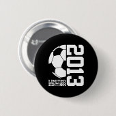 13e Verjaardag Voetbal Limited Edition 2013 Ronde Button 5,7 Cm (Voorkant /achterkant)