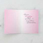 13e verjaardag voor meisje, Cupcakes op roze Kaart (Binnen)