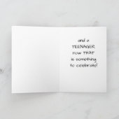 **13e** VERJAARDAG VOOR SPECIALE *NIEUWE TIENER* Kaart (Binnen)