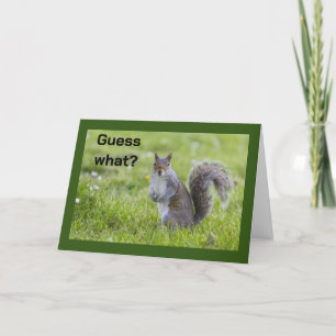 **13E VERJAARDAG** WENSEN VAN COMEDIC SQUIRREL KAART