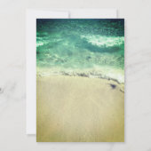 13e verjaardag zwembad Sandy Beach Water Abstract  Kaart (Achterkant)