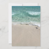 13e Verjaardag Zwembad Strand Zwemmen Party Custom Kaart (Achterkant)