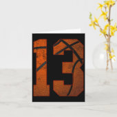 13e verjaardagsfeest Dertien 13 jaar oude Bysketby Kaart (Gele Bloem)