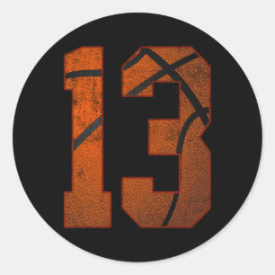 13e verjaardagsfeest Dertien 13 jaar oude Bysketby Ronde Sticker