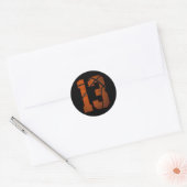 13e verjaardagsfeest Dertien 13 jaar oude Bysketby Ronde Sticker (Envelop)