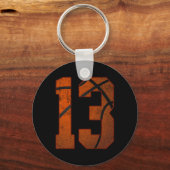 13e verjaardagsfeest Dertien 13 jaar oude Bysketby Sleutelhanger (Voorkant)