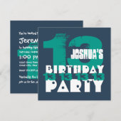 13e verjaardagsfeestje 13 jaar oude Grunge Z13A Kaart (Voorkant / Achterkant)