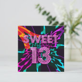 13e Verjaardagsfeestje Gemengde Dierprint Kaart (Staand voorkant)