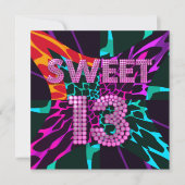 13e Verjaardagsfeestje Gemengde Dierprint Kaart (Voorkant)