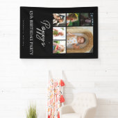 13e verjaardagsfeestje officiële tiener fotocollag spandoek (Insitu)